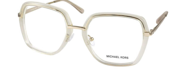 Óculos Michael Kors Dourado com Transparente