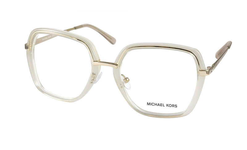 Óculos Michael Kors Dourado com Transparente